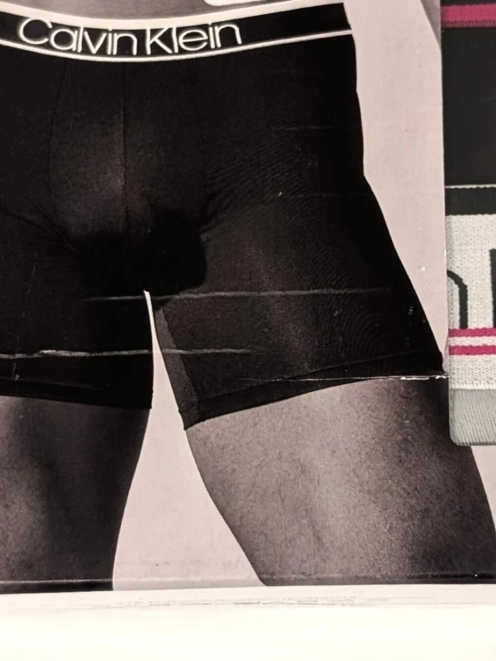 Calvin Klein Mens Medium Microfiber Stretch Boxer Briefs 3 Pack Black Grey Pink